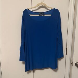 Women with Control Royal Blue Long Sleeve Top